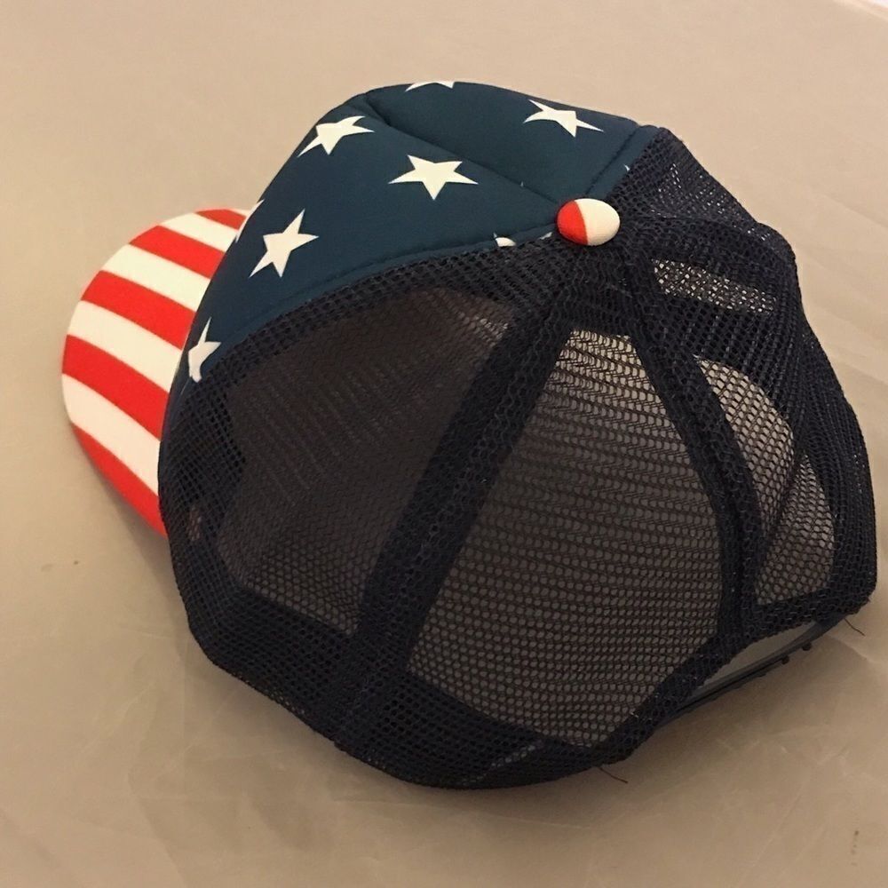 USA Stars & Stripes Trucker Hat - Picture 6 of 12